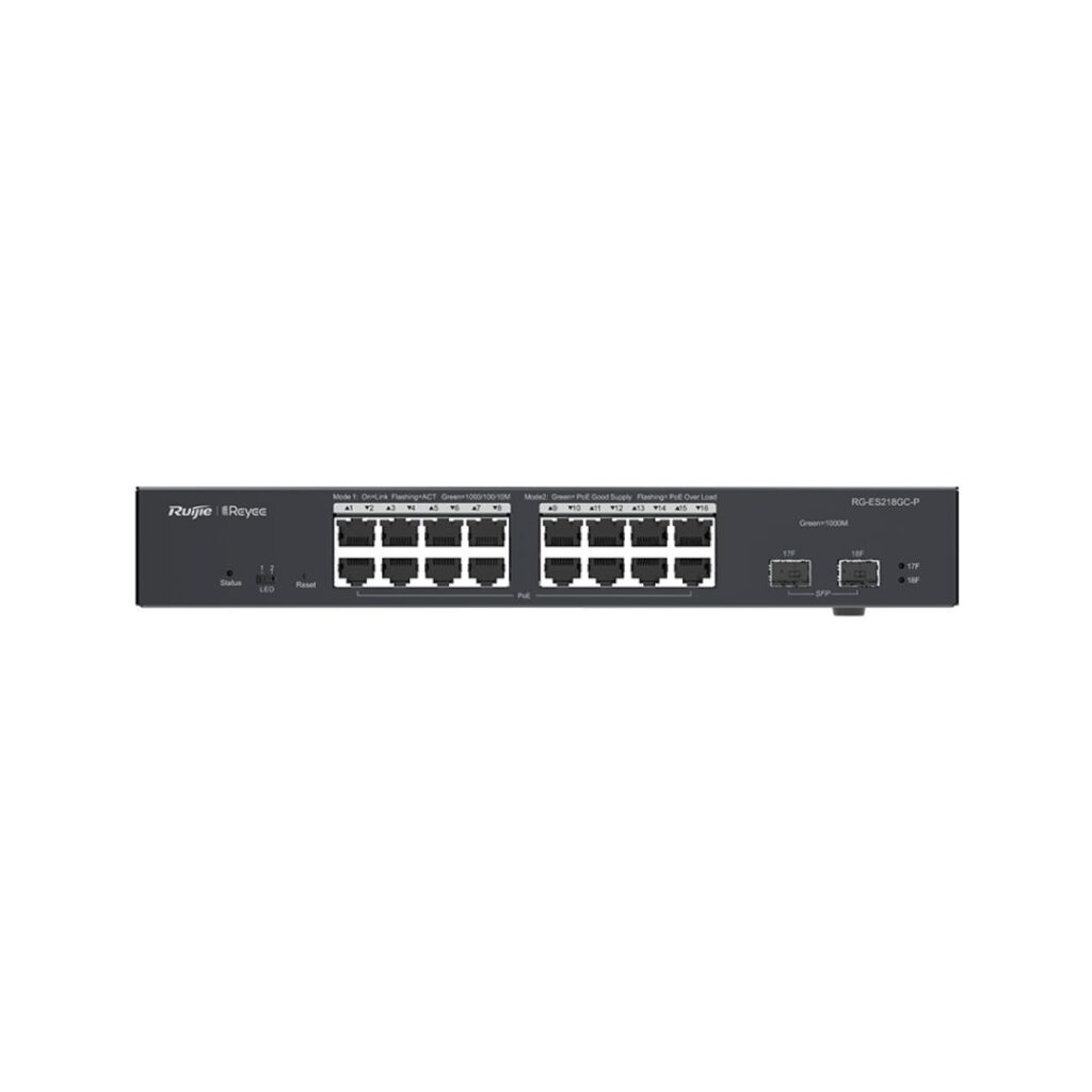 Reyee RG-ES218GC-P 18-Port Gigabit Smart Cloud Managed PoE Switch - Image 2