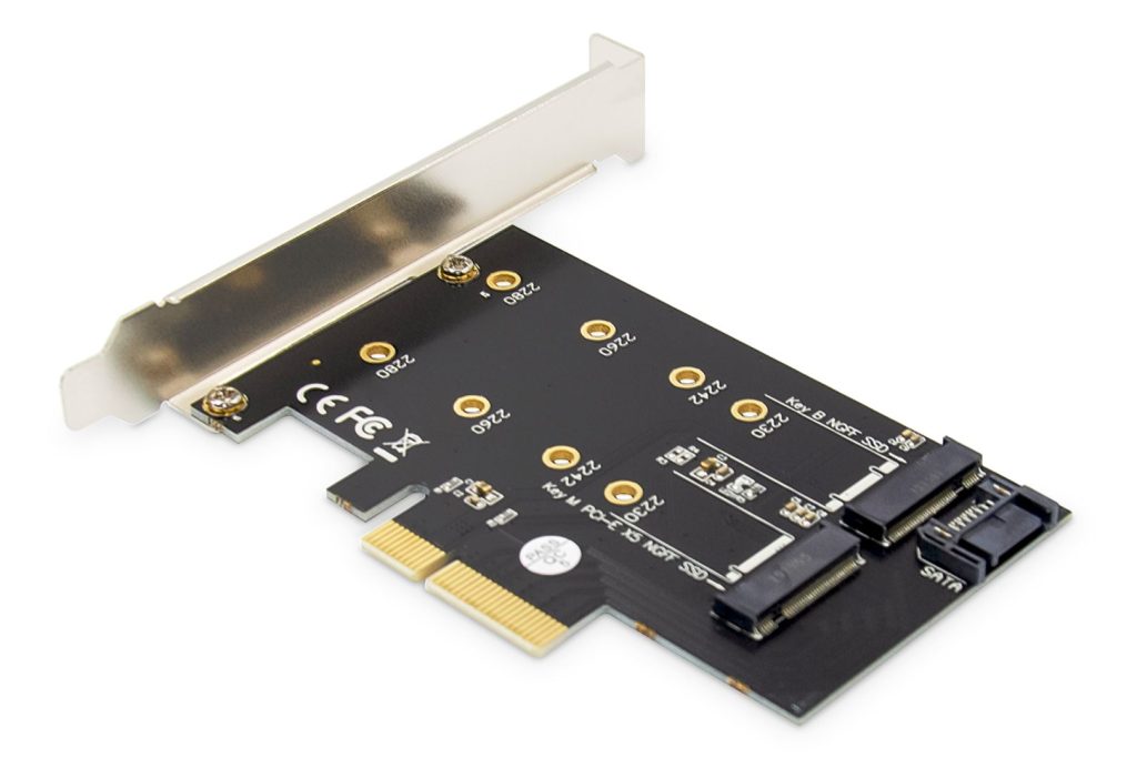 Digitus M.2 NGFF / NVMe SSD PCI Express 3.0 (x4) Add-On Card - Image 2