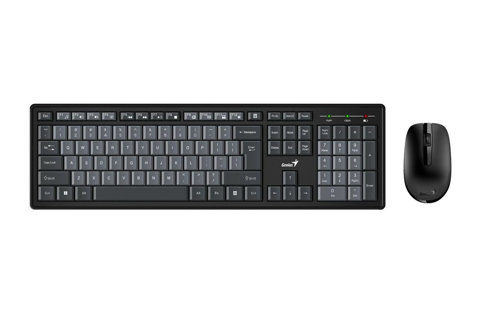 Genius Smart KM-8200 Dual Color Wireless Combo billentyűzet + egér Black/Grey HU - Image 6