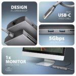 AXAGON HMC-8HLSA USB-C 5Gbps 9in1 hub Grey - Image 4