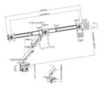 White Shark Rhamses III Gaming Monitor Stand 17"-27" Black - Image 8