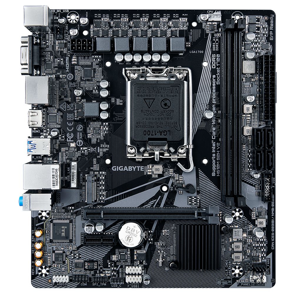 GIGABYTE Alaplap S1700 H610M S2H V2 INTEL H610, mATX - Image 2