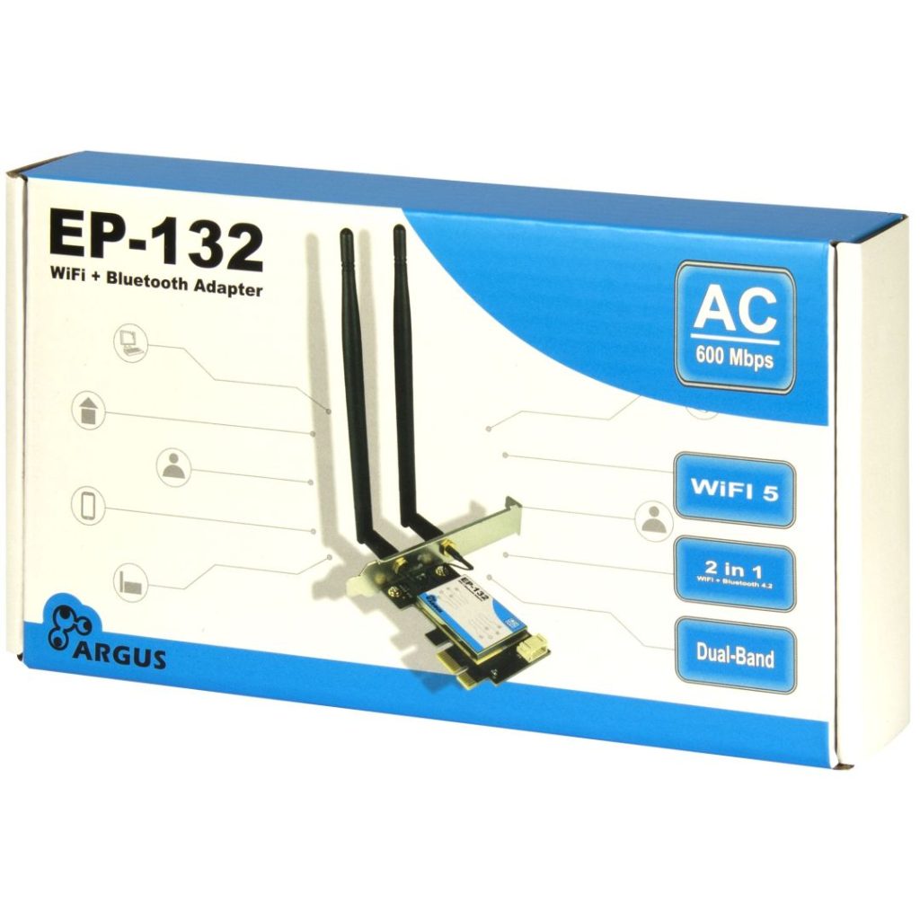 Inter-Tech EP-132 PCIe Adapter with WiFi 5 and Bluetooth 4.2 - Image 5