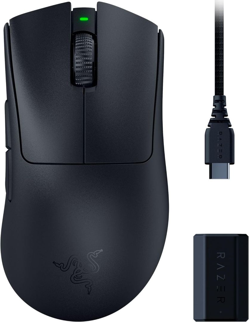 Razer DeathAdder V3 Pro + HyperPolling Wireless Dongle Bundle Black - Image 1