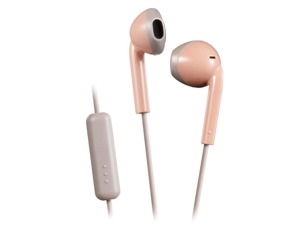 JVC HA-F19M Retro Headset Pink/Grey - Image 1