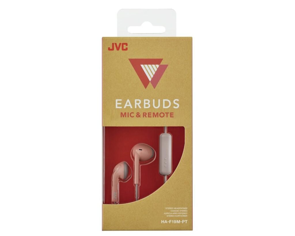 JVC HA-F19M Retro Headset Pink/Grey - Image 5