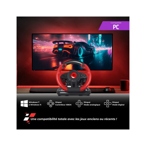 Spirit Of Gamer Wheel Pro 1 USB Kormány Black/Red - Image 3
