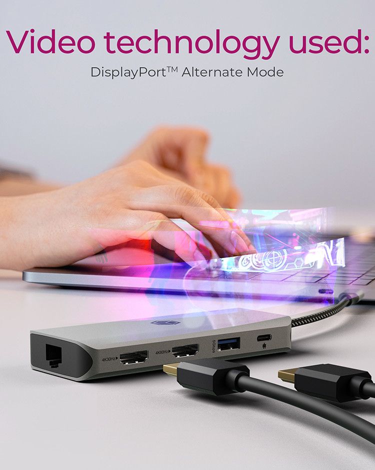 Raidsonic Icy Box IB-DK4012-CPD 9in1 USB Type-C DockingStation Black - Image 5