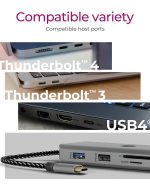 Raidsonic Icy Box IB-DK4012-CPD 9in1 USB Type-C DockingStation Black - Image 7