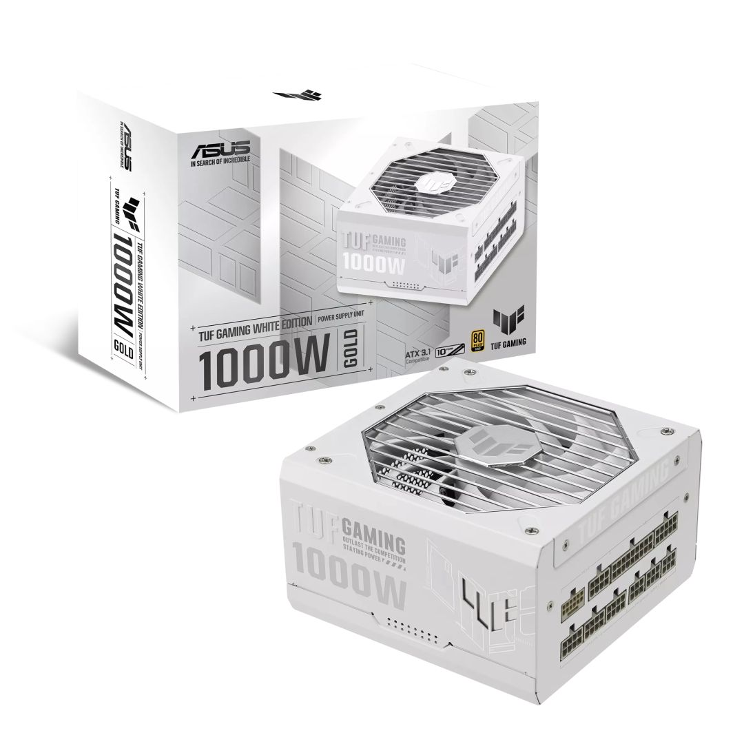 asus-1000w-80-gold-tuf-gaming-white-edition_1.jpg Asus 1000W 80+ Gold TUF Gaming White Edition - Image 1
