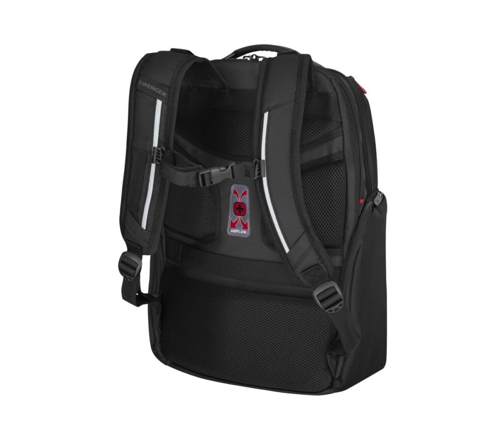 Wenger Meteor 17" Laptop Backpack with Tablet Pocket Black - Image 2