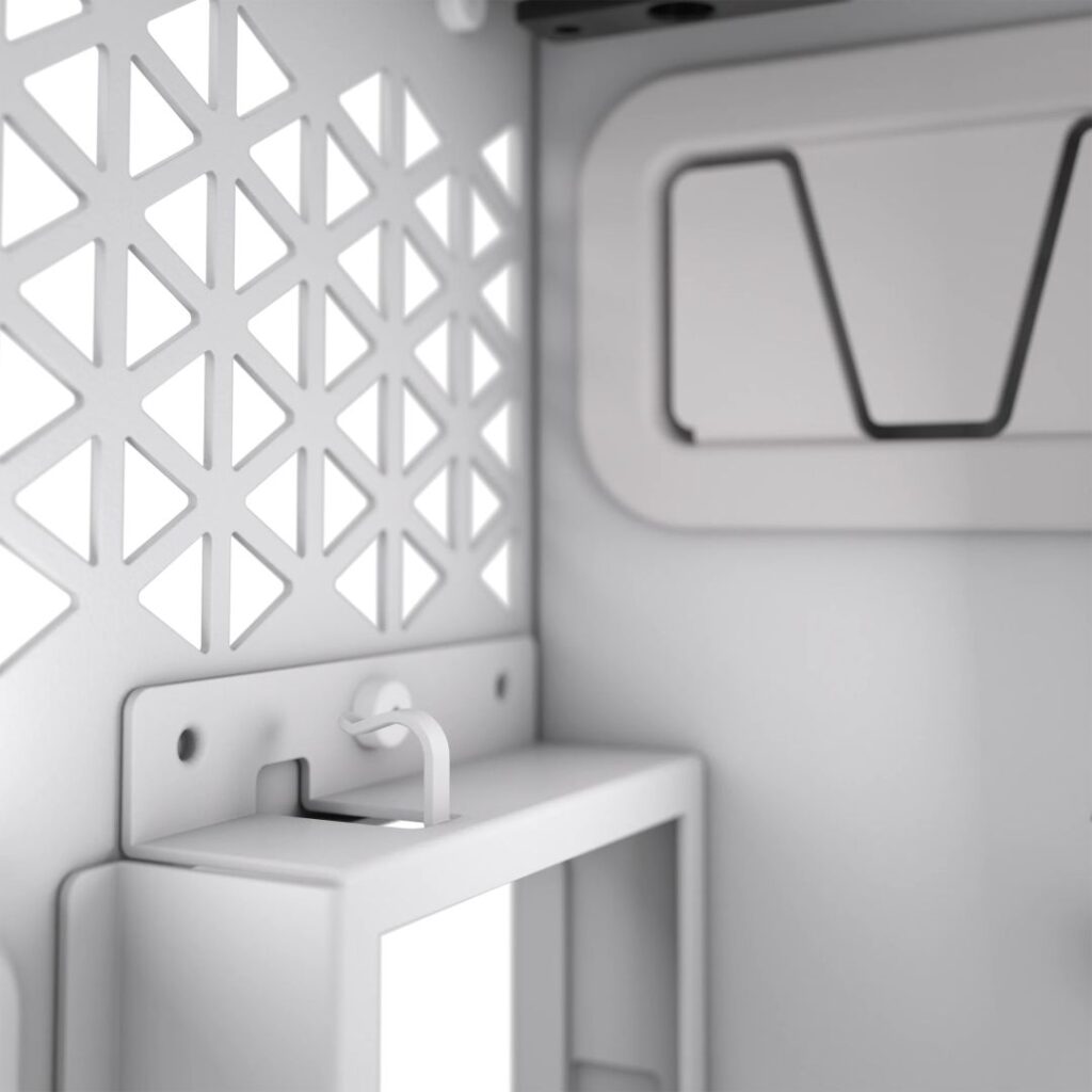 CORSAIR Ház 6500D AIRFLOW Dual Chamber, Tápegység nélkül, Edzett Üveg, fehér - Image 3