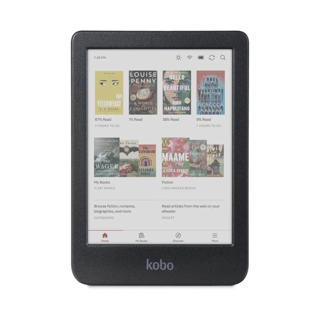 kobo-clara-colour-6-e-book-olvaso-16gb-black_1.jpg Kobo Clara Colour 6" E-book olvasó 16GB Black - Image 1