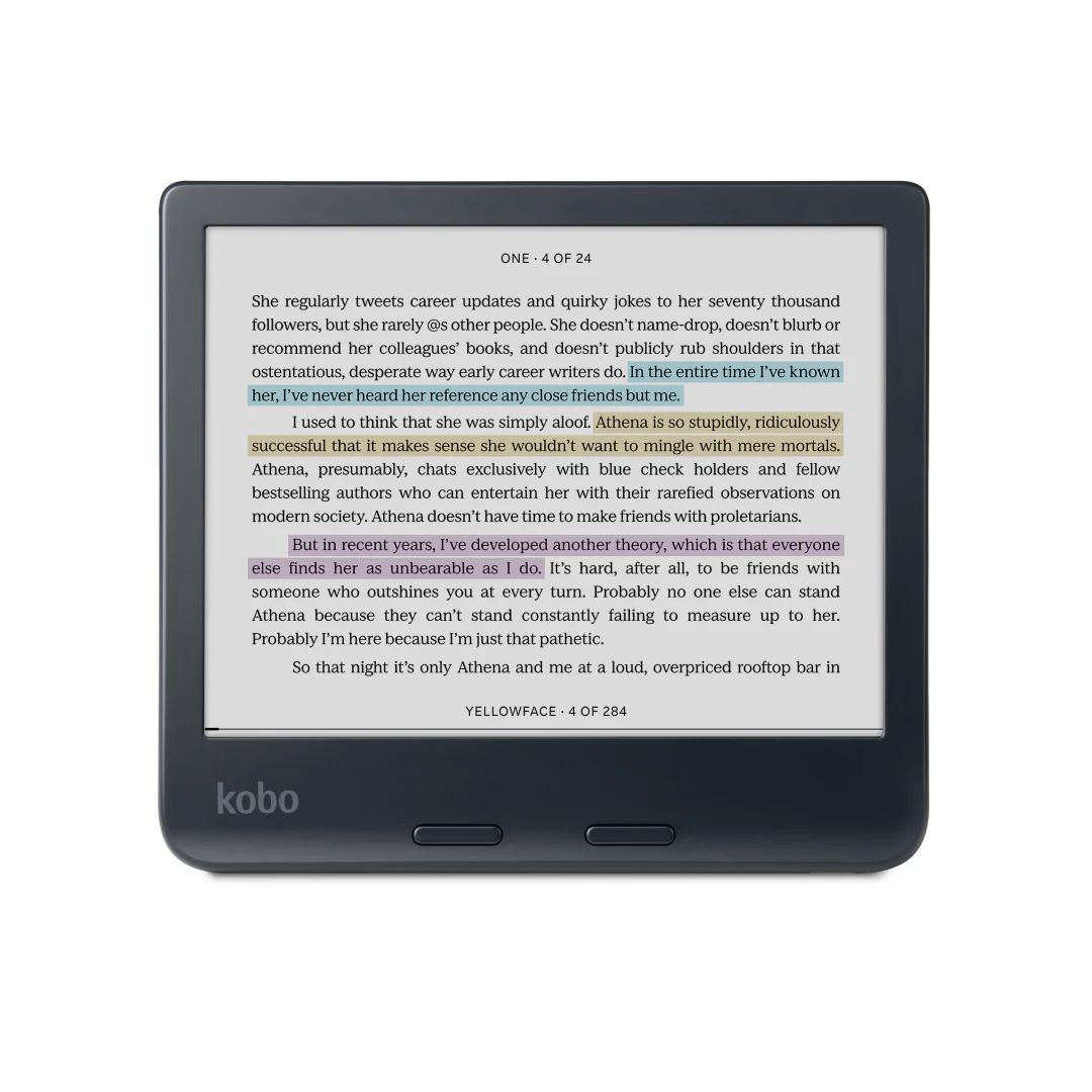 kobo-libra-colour-7-e-book-olvaso-32gb-black_1.jpg Kobo Libra Colour 7" E-book olvasó 32GB Black - Image 1