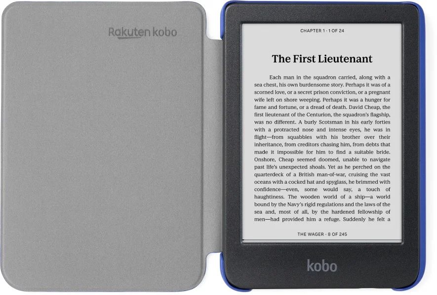 Kobo Clara Colour/BW Basic SleepCover Cobalt Blue - Image 2