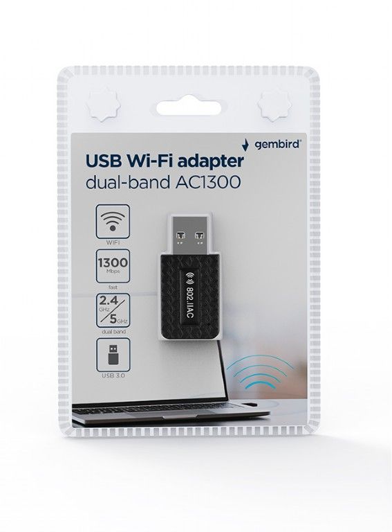 Gembird WNP-UA1300-03 AC1300 USB WiFi Adapter - Image 4