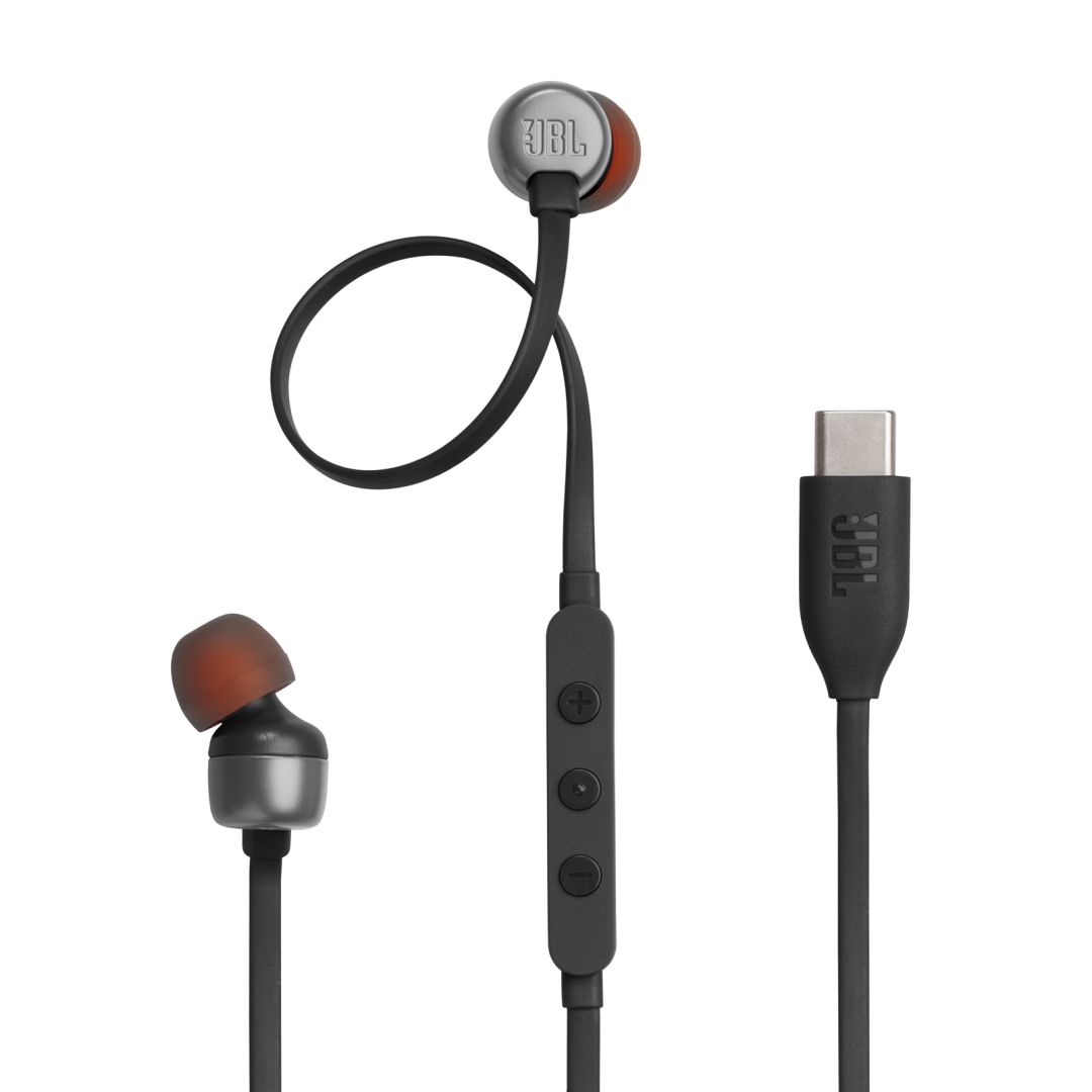 JBL Tune 310 (USB-C Vezetékes fülhallgató), Fekete