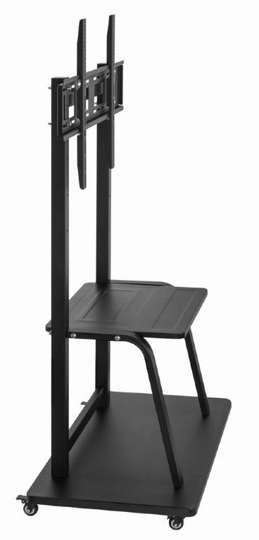 Gembird TVS-100F-01 TV floor stand with caster wheels 37"-100" Black - Image 2