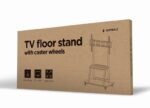 Gembird TVS-100F-01 TV floor stand with caster wheels 37"-100" Black - Image 4