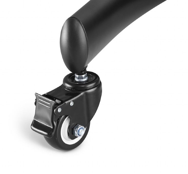 Gembird TVS-100T-02 Height adjustable TV floor stand with caster wheels 60"-100" Black - Image 9