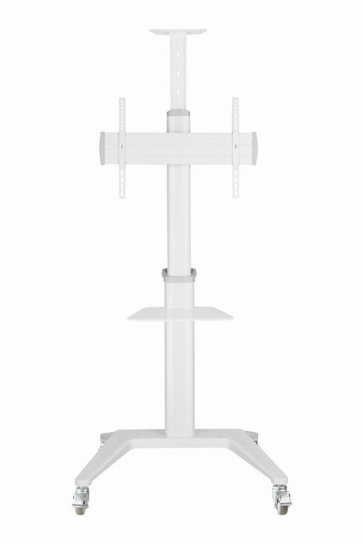 Gembird TVS-70T-02-W Aluminum TV floor stand with caster wheels 37"-70" White - Image 3