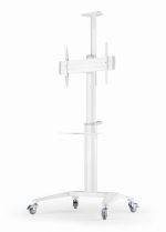 Gembird TVS-70T-02-W Aluminum TV floor stand with caster wheels 37"-70" White - Image 7