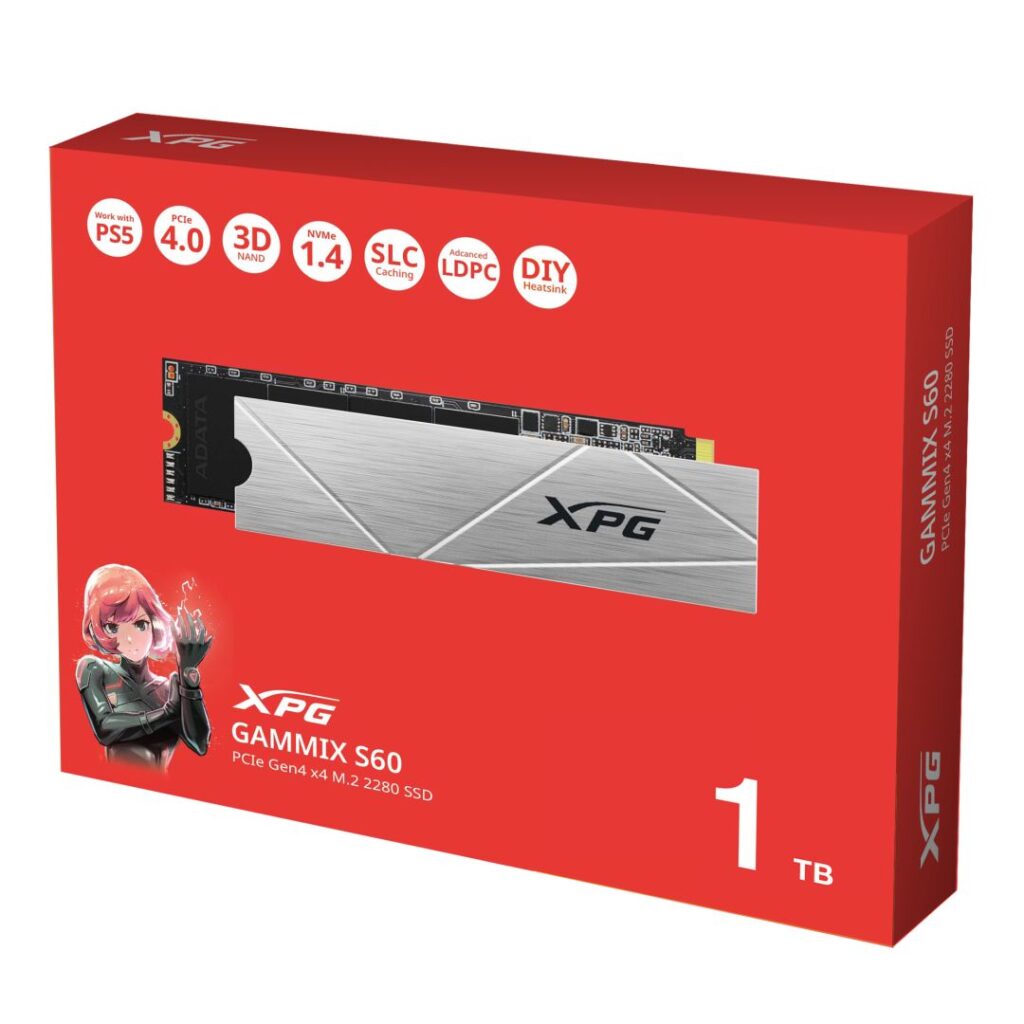 A-Data 1TB M.2 2280 NVMe Gammix S60 XPG Series - Image 6