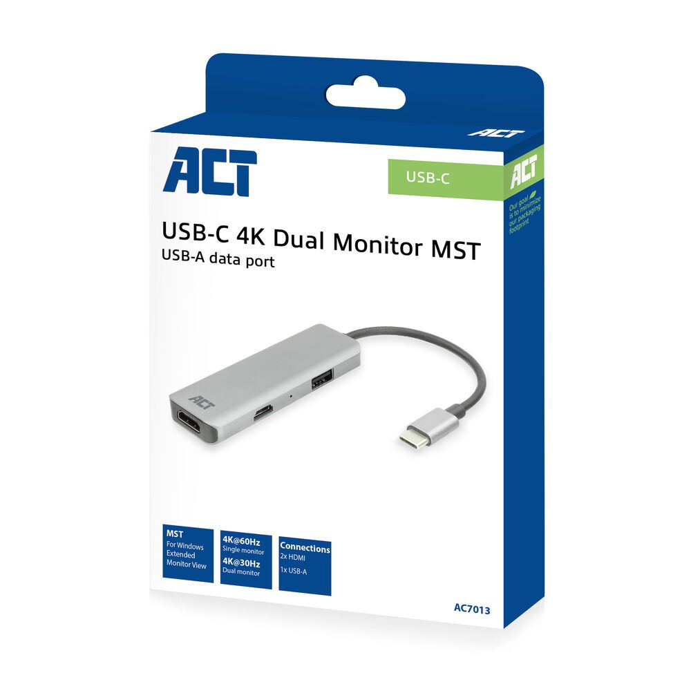 act-ac7013-usb-c-4k-multiport-adapter_4.jpg ACT AC7013 USB-C 4K multiport adapter - Image 4