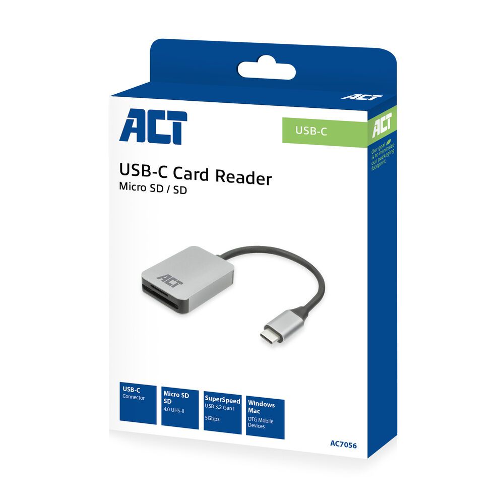 ACT AC7056 Card Reader Silver - Image 3