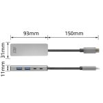 ACT AC7072 4-portos USB3.0 HUB Grey - Image 3