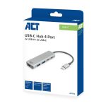ACT AC7072 4-portos USB3.0 HUB Grey - Image 4