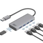 ACT AC6121 4-portos USB3.0 HUB Grey - Image 2