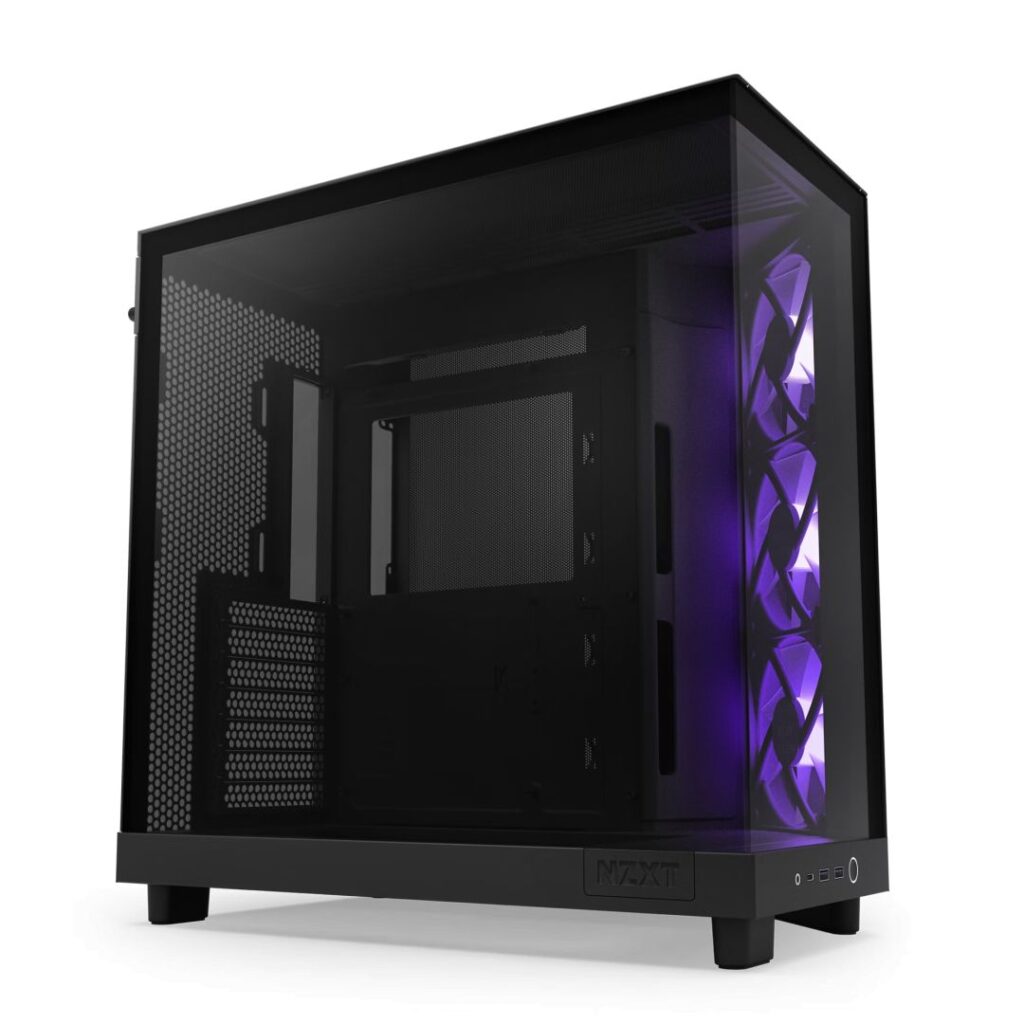 NZXT H6 Flow RGB (2023) fekete (táp nélküli) ablakos ATX ház - Image 3