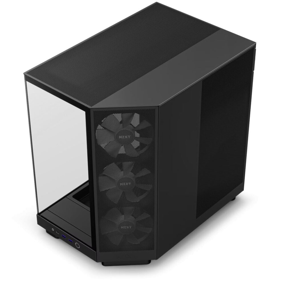 NZXT H6 Flow RGB (2023) fekete (táp nélküli) ablakos ATX ház - Image 4