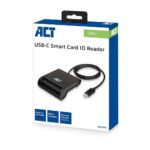 ACT AC6020 External USB-C Smartcard eID Card Reader Black - Image 5