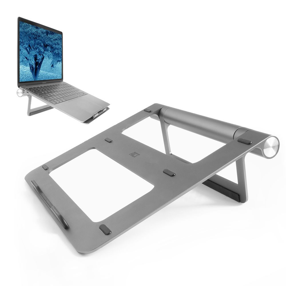 act-ac8125-laptop-stand-aluminium-stepless-height-adjustable-detachable-usb-c-docking-station_1.jpg ACT AC8125 Laptopállvány levehető dokkolóállomással - Image 1