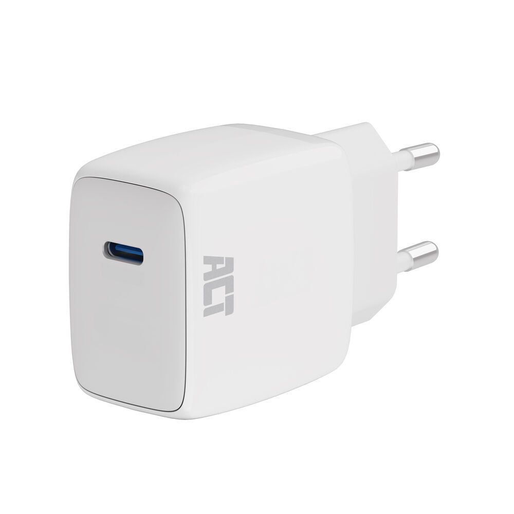 act-ac2135-usb-c-charger-35w-with-power-delivery-pps-and-ganfast_1.jpg ACT AC2135 USB-C Charger 35W with Power Delivery PPS and GaNFast White - Image 1