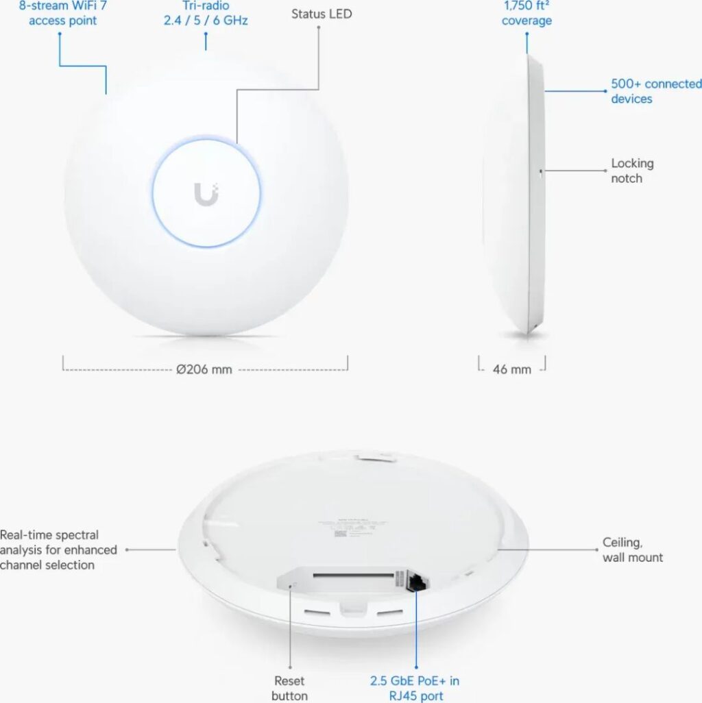 Ubiquiti UniFi U7 Pro Max Acess Point - Image 8