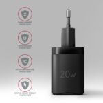 AXAGON ACU-PD20 PD3.0 & QC4+ Wall Charger 20W Black - Image 5