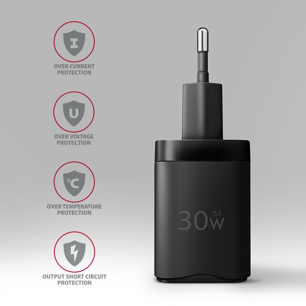 AXAGON ACU-PD30 PD3.0 & QC4+ Wall Charger 30W Black - Image 5