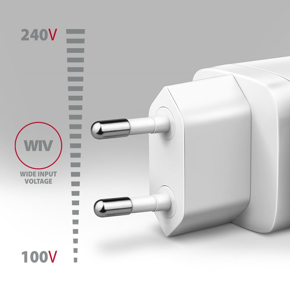 AXAGON ACU-PD30W PD3.0 & QC4+ Wall Charger 30W White - Image 3