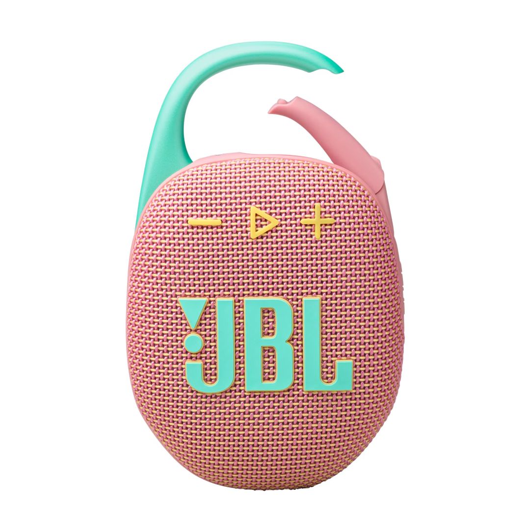 jbl-clip5-bluetooth-ultra-portable-waterproof-speaker-pink_1.jpg JBL Clip5 Bluetooth Ultra-portable Waterproof Speaker Pink - Image 1