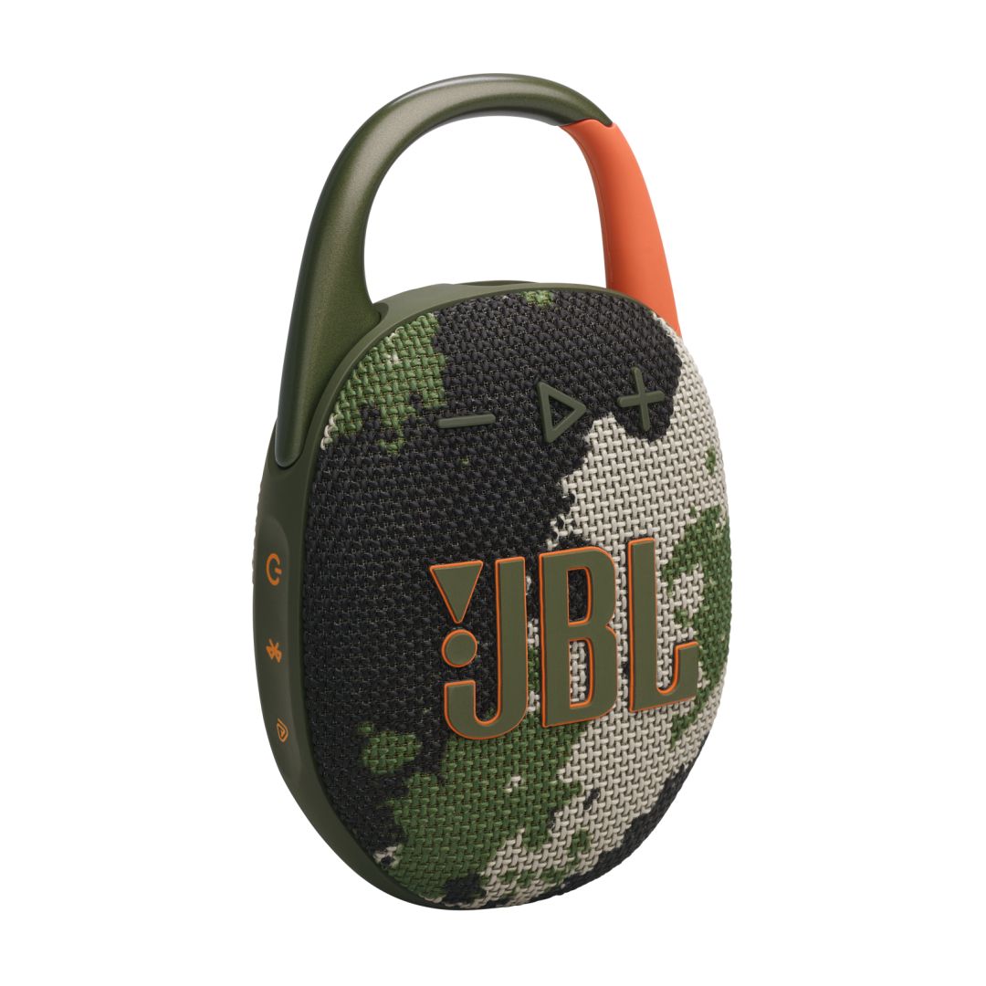 jbl-clip5-bluetooth-ultra-portable-waterproof-speaker-squad_1.jpg JBL Clip5 Bluetooth Ultra-portable Waterproof Speaker Squad Camouflage - Image 1