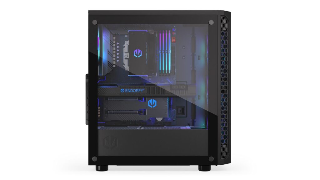 Endorfy Számítógépház - Signum 300 ARGB (ATX /micro ATX/ITX, 2xUSB3.0, 4x12cm LED ventilátor, ablakos, fekete) - Image 11