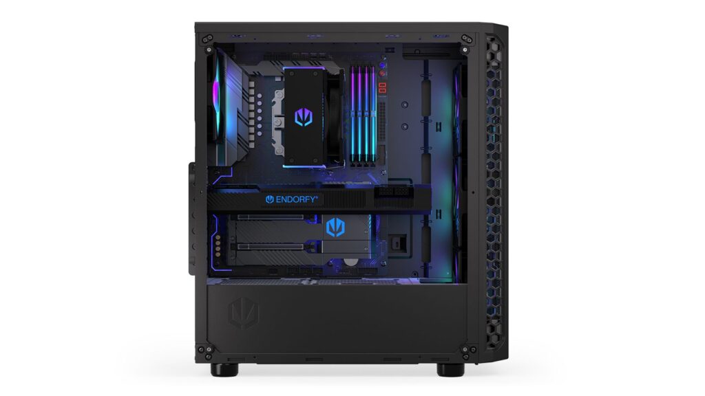 Endorfy Számítógépház - Signum 300 ARGB (ATX /micro ATX/ITX, 2xUSB3.0, 4x12cm LED ventilátor, ablakos, fekete) - Image 12