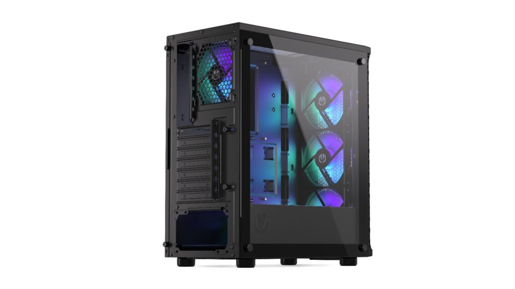 Endorfy Számítógépház - Signum 300 ARGB (ATX /micro ATX/ITX, 2xUSB3.0, 4x12cm LED ventilátor, ablakos, fekete) - Image 18