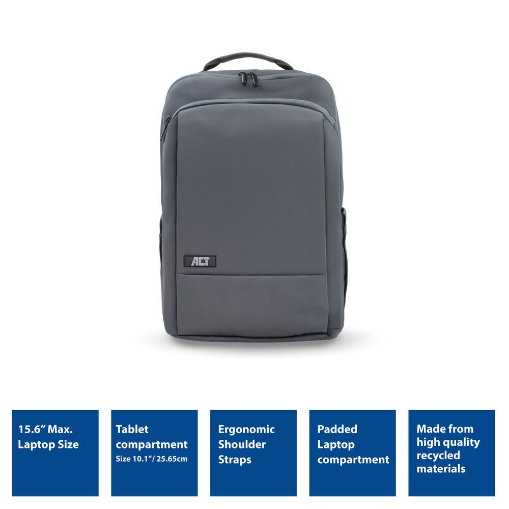ACT AC8560 Move backpack for laptops up to 15,6” Grey - Image 2