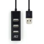 ACT AC6205 4-portos USB 2.0 HUB Black - Image 5
