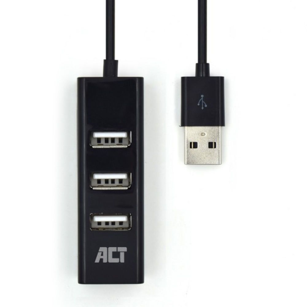 ACT AC6205 4-portos USB 2.0 HUB Black - Image 5