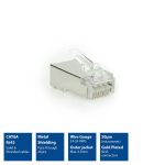 ACT CAT6A pass-through shielded modular RJ45 connector (25db) - Image 2
